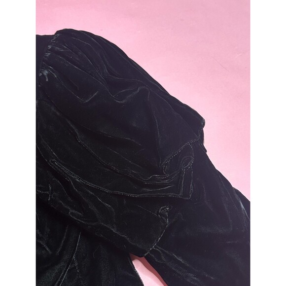 1990s. VICTORIAN Style SCOTT McCLINTOCK Velvet MUTTON Sleeve Jacket. Medium - Picture 9 of 12